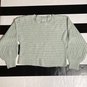 NEW GREEN CREW NECK SWEATER